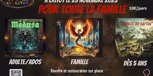 ESCAPE GAME - SALLE DES FETES DE CRITOT 