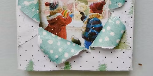 Busted Canvas Mini Ornament 