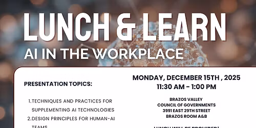 Lunch and Learn: AI in the Workplace