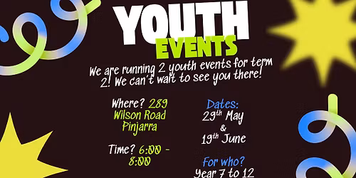 Youth term 2 Events!