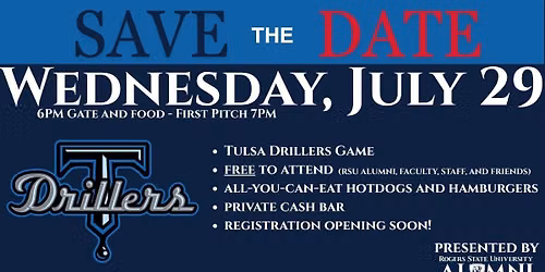 RSU Night at Tulsa Drillers Baseball
