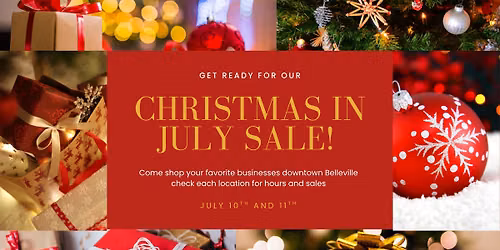 Christmas In July SALE Downtown Belleville