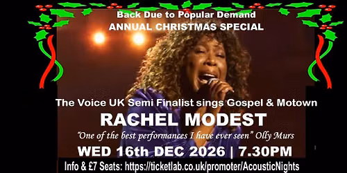The Voice UK RACHEL MODEST sings Gospel and Motown | CHRISTMAS SPECIAL | Barn Coffee Shop Leeds