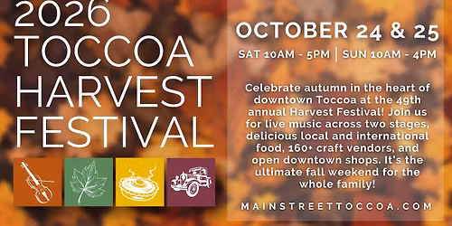 2026 Toccoa Harvest Festival