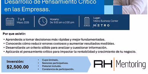Curso Pensamiento Cr\u00edtico en las Empresas | M\u00e9rida