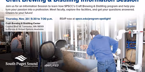 Craft Brewing & Distilling Information Session