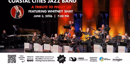 FREE SHOW: A Tribute to Peggy Lee - featuring Whitney Shay — California Center for the Arts, Escondido