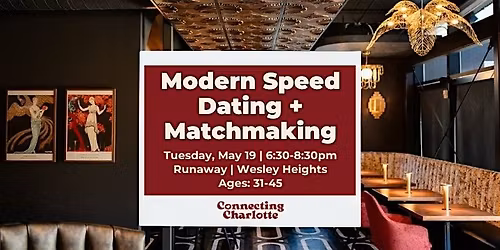 Modern Speed Dating + Matchmaking | 31-45 | Hetero Matches