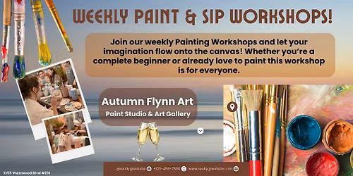Weekly Paint & Sip Workshops!