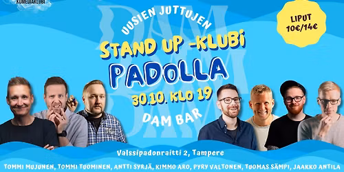 Padolla Stand Up -klubi 30.10