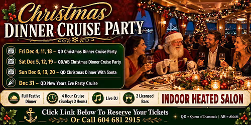 QD Christmas Dinner Cruise Party - Dec 6th