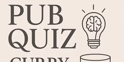 Quiz night plus curry and a pint \u00a39.95 