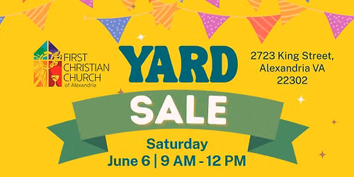 Yard Sale at First Christian Church of Alexandria