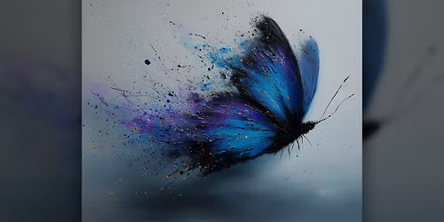 Purple Butterfly  - Paint Along (& NA Sip)