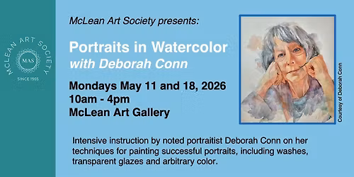 Portraits in Watercolor with Deborah Conn