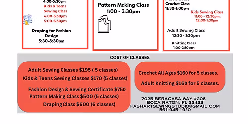 Sewing Class Kids & Teens After School