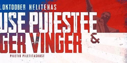 Singer Vinger ja S\u00f5pruse Puiestee 9. oktoobril Helitehases