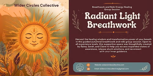 Wider Circles Collective's October Breathwork & Reiki Energy Healing