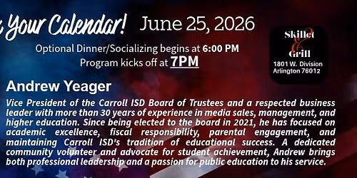 ARC Monthly Meeting | Andrew Yeager (Speaker)