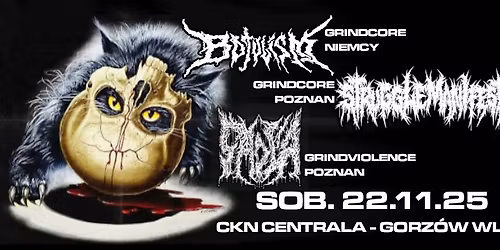 KONCERT: Botulism (Niemcy) + Smo\u0142a (Pozna\u0144) + Struggle Manifesto (Pozna\u0144) @ CKN Centrala