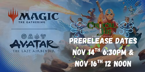 Avatar Prerelease - Nov 14 & 16