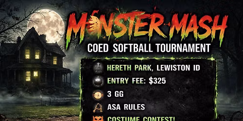 Monster Mash Coed Softball Tournament 