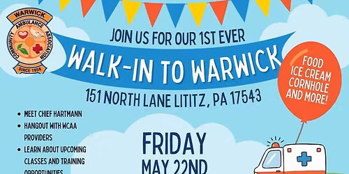 Walk-In To Warwick!