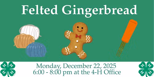 4-H Felting: Gingerbread