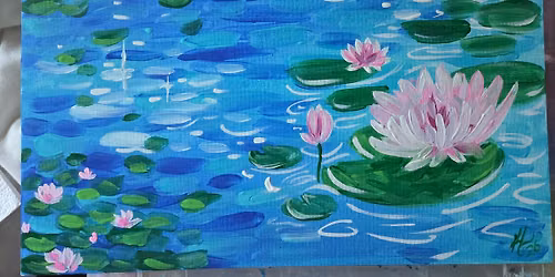 Water Lily Paint Night\ud83e\udeb7