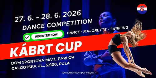 K\u00e1brt Cup Croatia 2026 \u2013 Hrvatsko nacionalno plesno prvenstvo