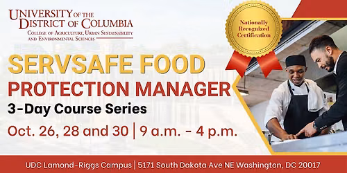 UDC ServSafe Food Protection Manager Course (October 2026)