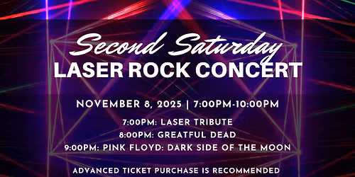 Second Saturday Laser Rock Concerts