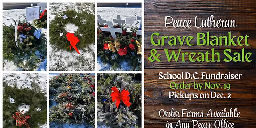 Peace Wreath & Grave Blanket Sale (Order Deadline Nov. 19)