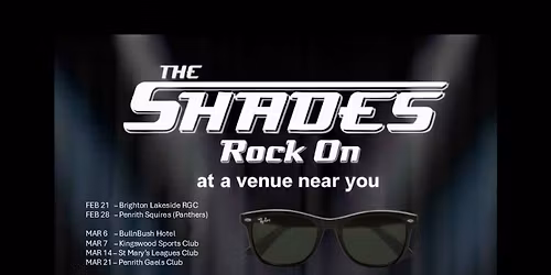 The Shades Rock On @ Hornsby RSL 