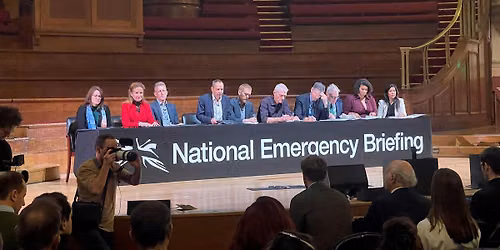 National Emergency Briefing at the Union Chapel, Islington