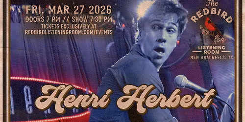 Henri Herbert @ The Redbird - 7:30 pm