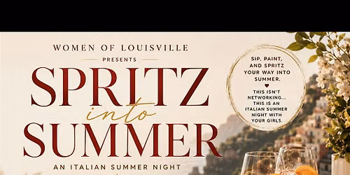Spritz into Summer italian night women of louisville
