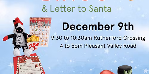Chick-fil-A Kid's Gingerbread Bingo & Letters to Santa, FREE