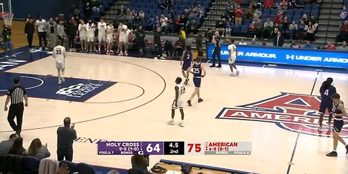 Holy Cross Crusaders at American University Eagles Basketball at Bender Arena