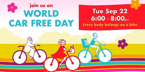 Femmes & Friends Bike Ride and Social to mark World Car Free Day