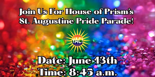 Come Walk With YAC At This Year's St. Augustine Pride Parade!