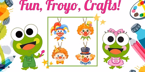 Free Kid's Clown Craft at sweetFrog Hampton