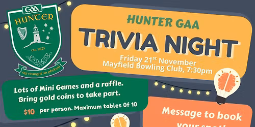 Hunter GAA Trivia Night