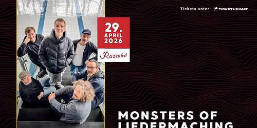 Monsters of Liedermaching \u2022 29.04.2026 \u2022 Rosenhof Osnabr\u00fcck