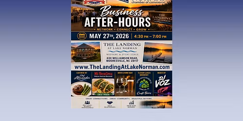 The Landing At Lake Norman Ribbon Cutting & After Hours May 27th @ 4:30-7:00 PM 630 Williamson Rd Mv