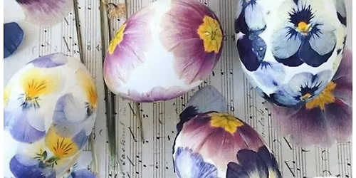 Adult Easter Egg Decorating with Pressed Flowers at The Outpost LKN