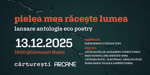 Lansare antologie: pielea mea r\u0103ce\u0219te lumea