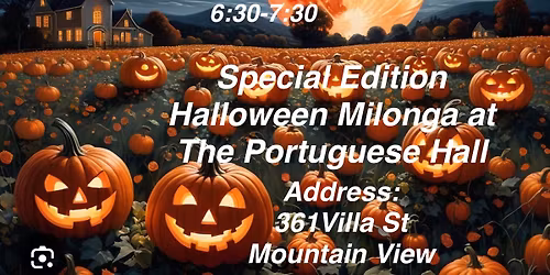Special Edition Halloween Milonga at the Portuguese Hall with DJ Prashant