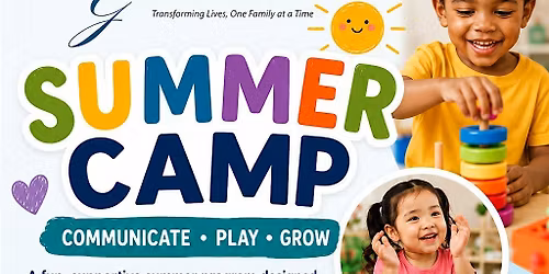 Summer Camp: Late Talkers, Children with Autism (Ages 2-6) June 8-11, 2026