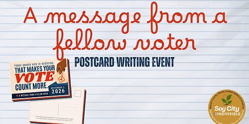 A message from a fellow voter - Postcard Writing Event
